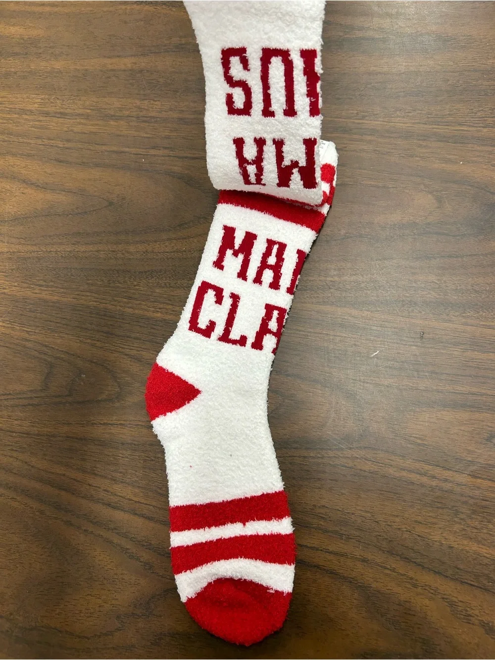 New World’s Softest Mama Claus Cozy Red & White Unisex Fuzzy